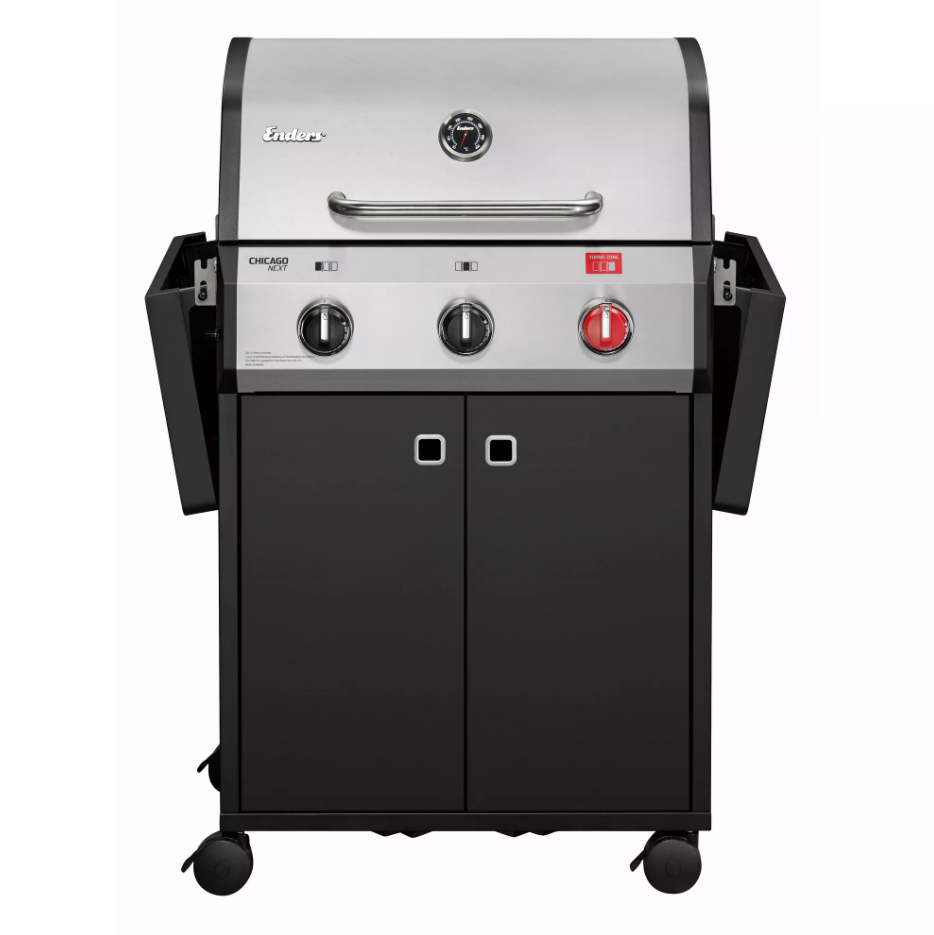 Gasgrill 'Chicago Next 3 R Turbo' schwarz 124 x 108 x 51 cm